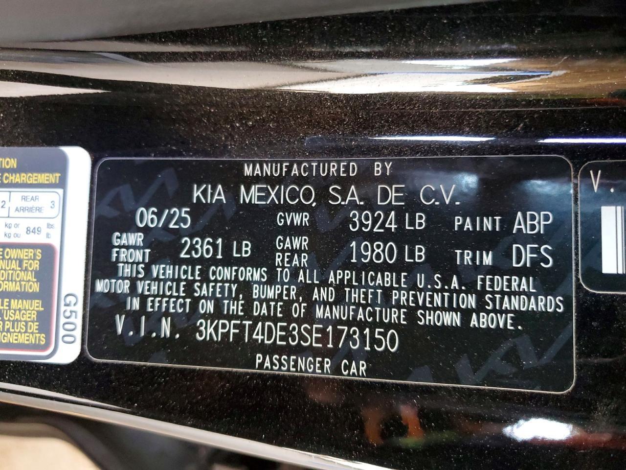 2025 KIA K4