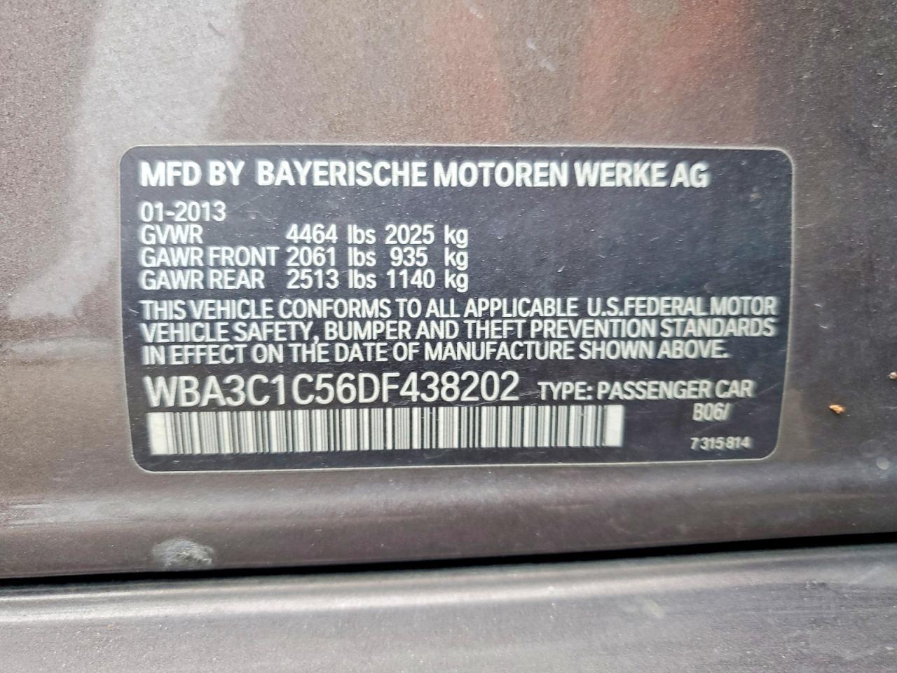 2013 BMW 3 SERIES