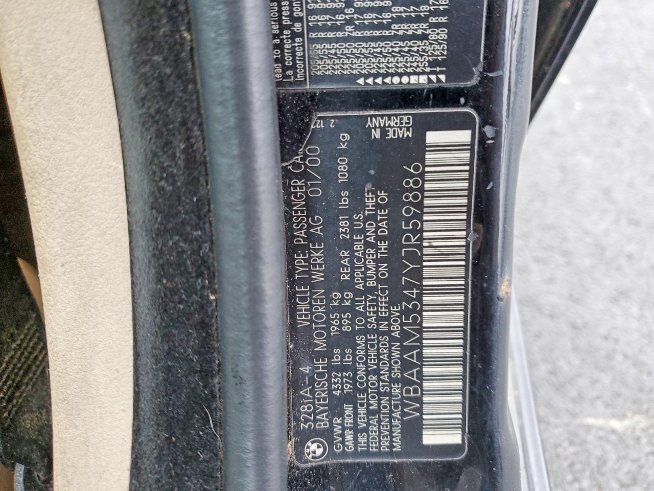 2000 BMW 3 SERIES