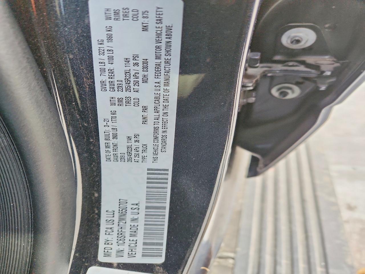 2021 RAM 1500