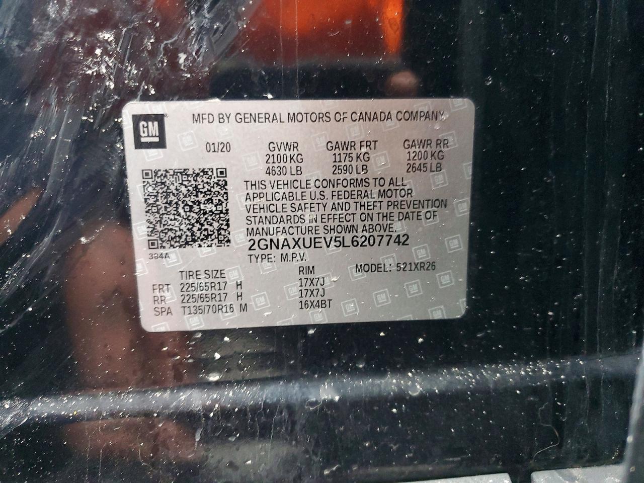 2020 CHEVROLET EQUINOX