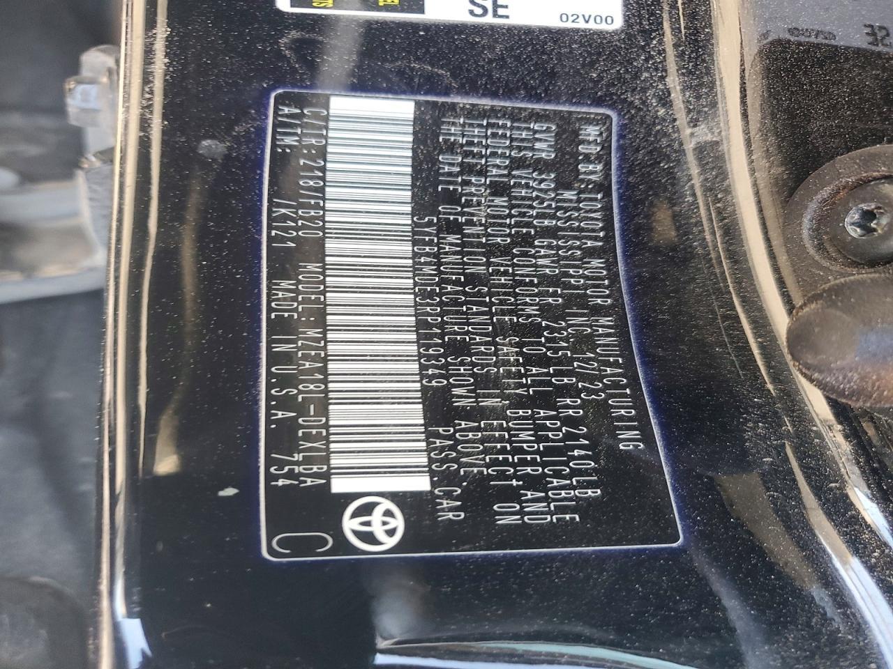 2024 TOYOTA COROLLA