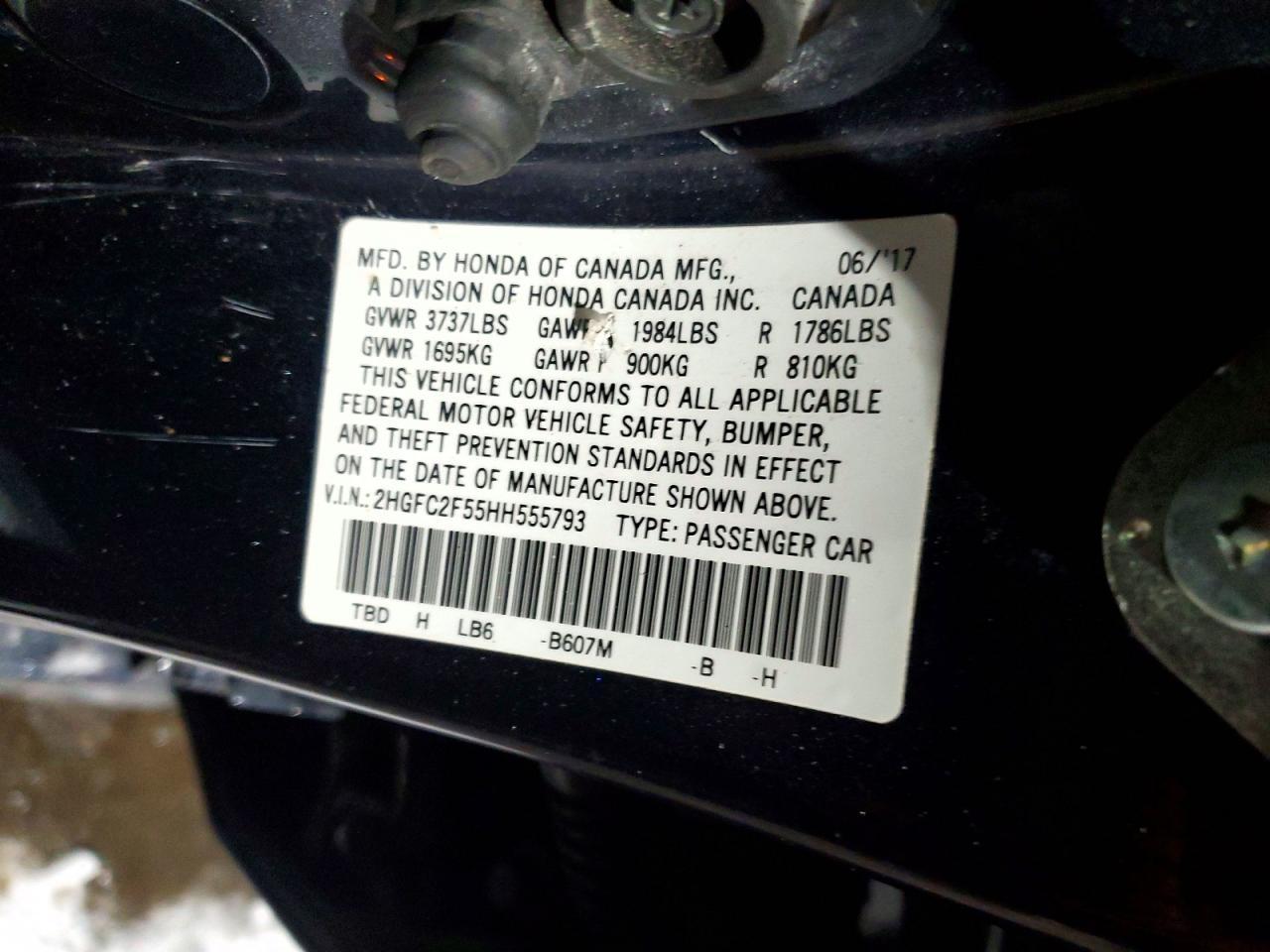2017 HONDA CIVIC