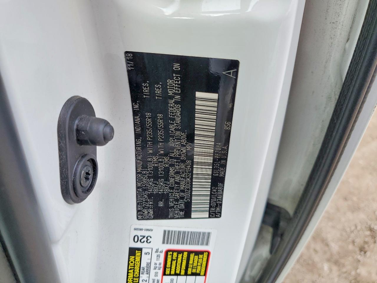 2019 TOYOTA SIENNA