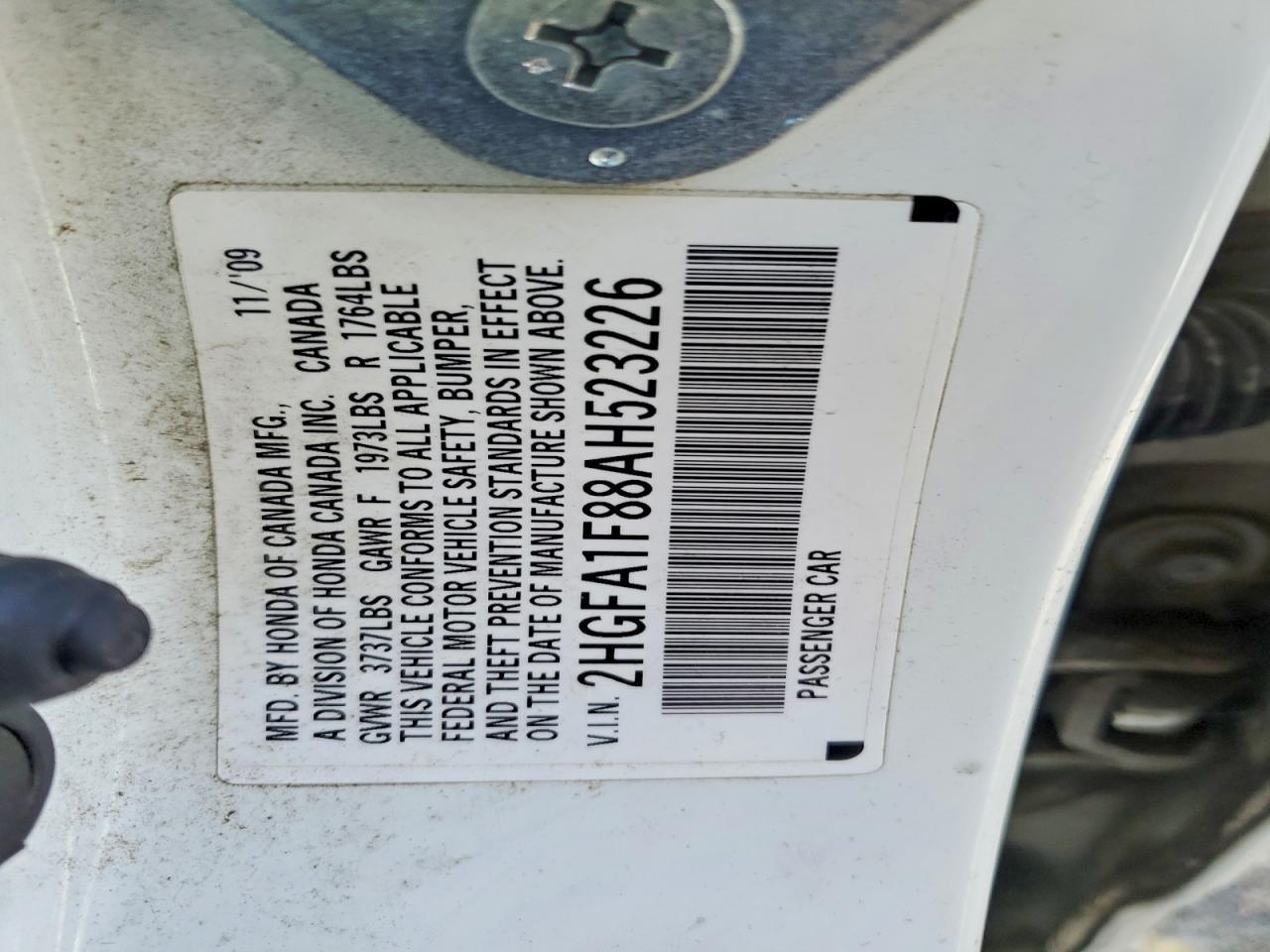 2010 HONDA CIVIC