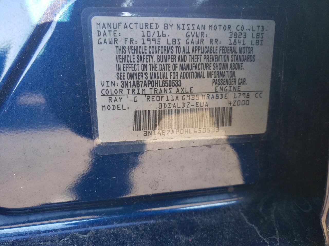 2017 NISSAN SENTRA