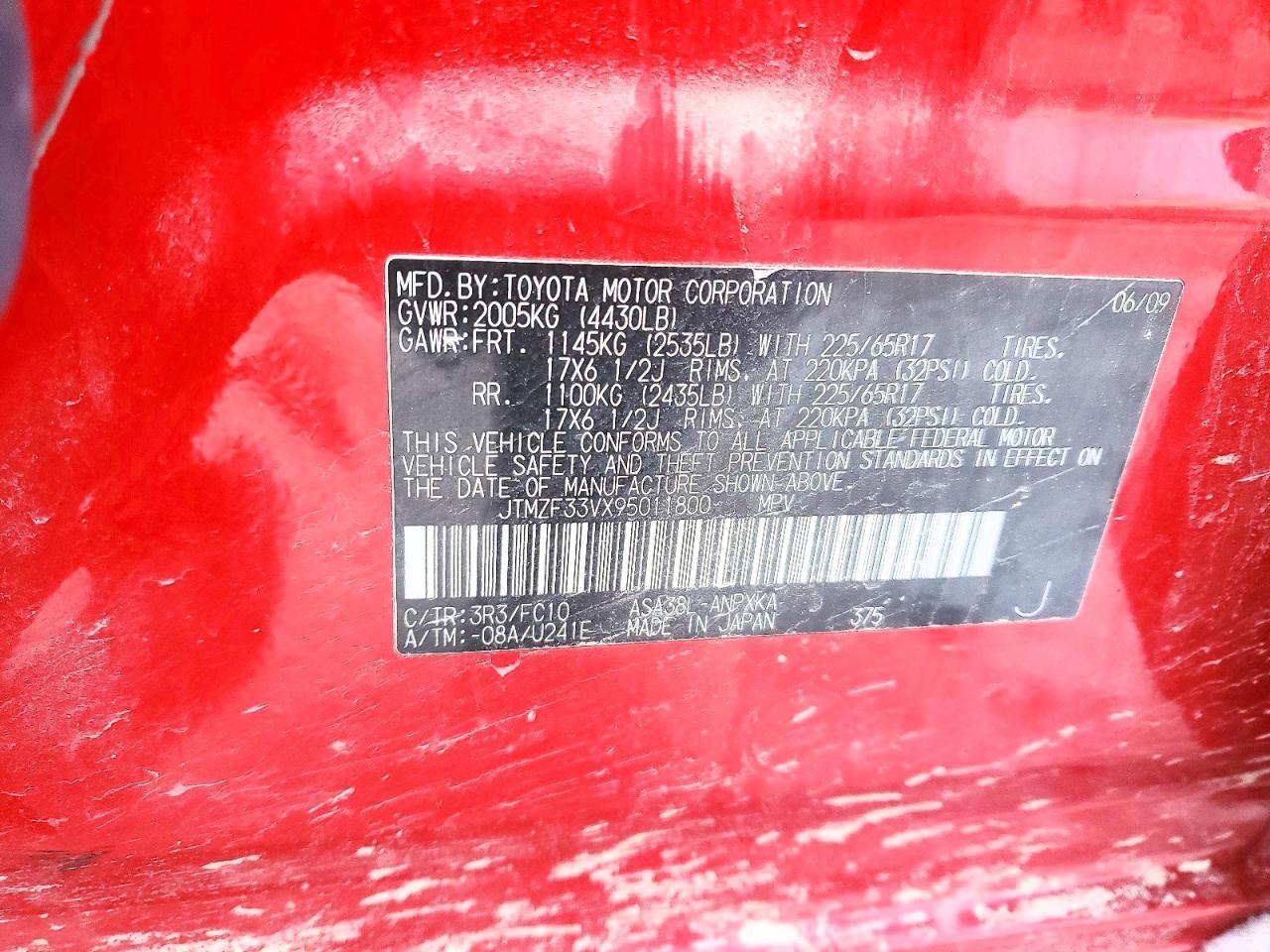2009 TOYOTA RAV4