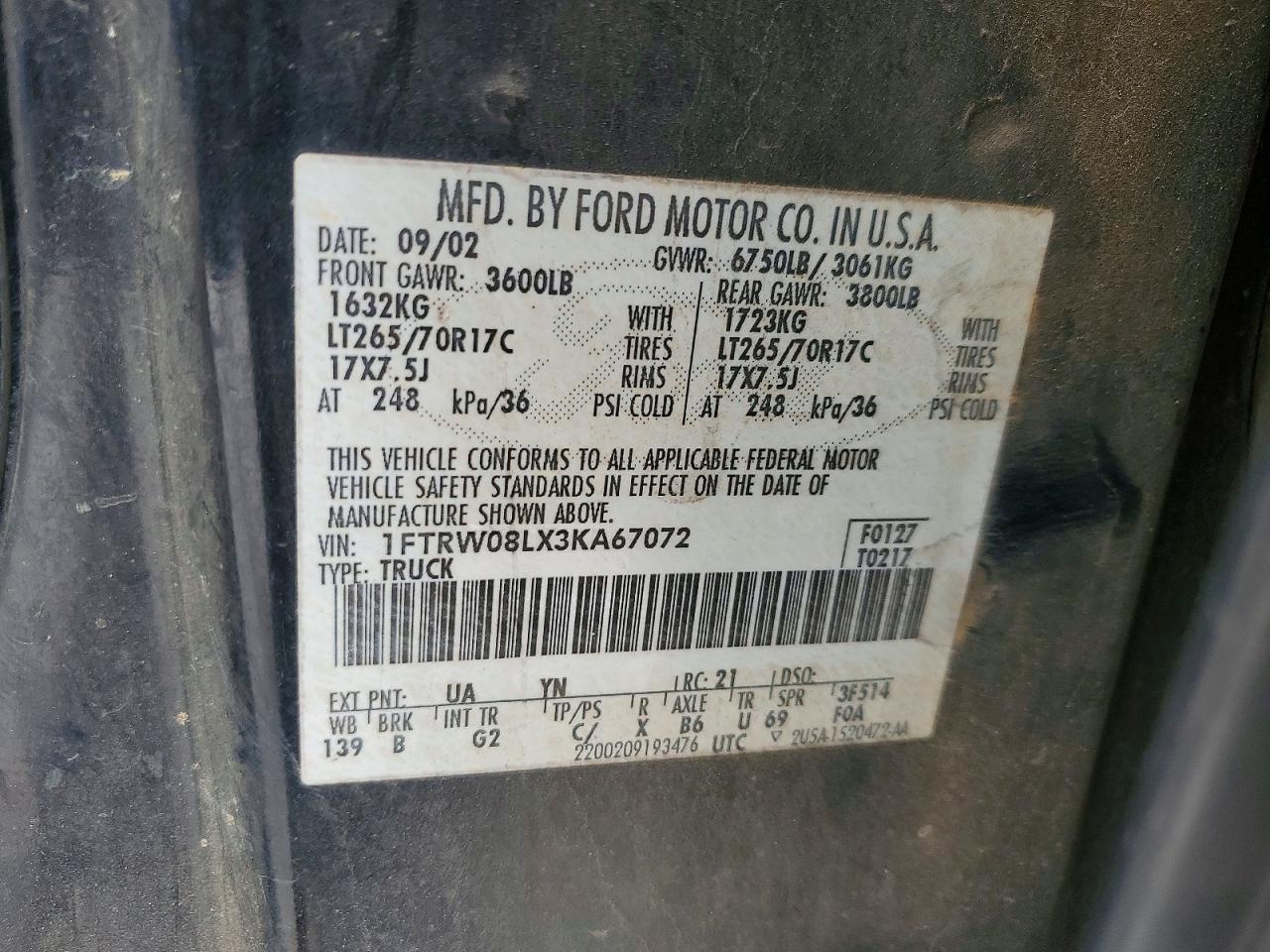 2003 FORD F-150