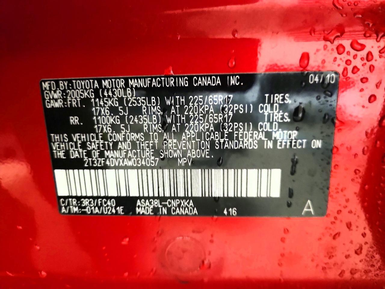 2010 TOYOTA RAV4