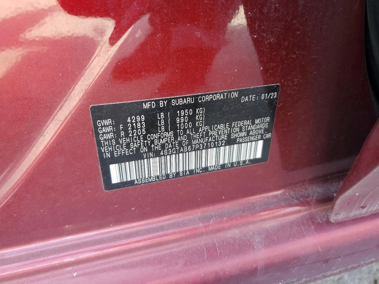 2023 SUBARU IMPREZA