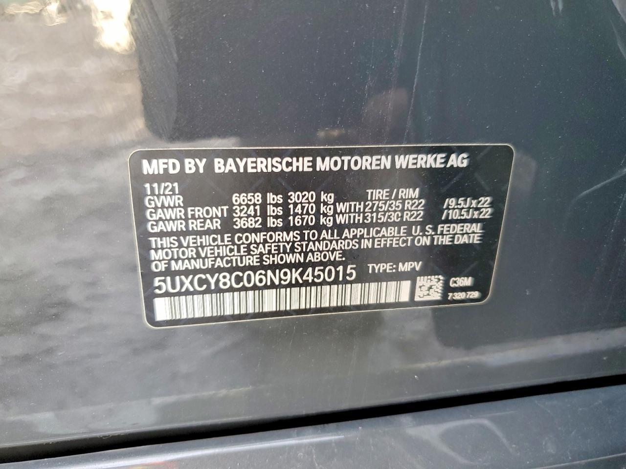 2022 BMW X6