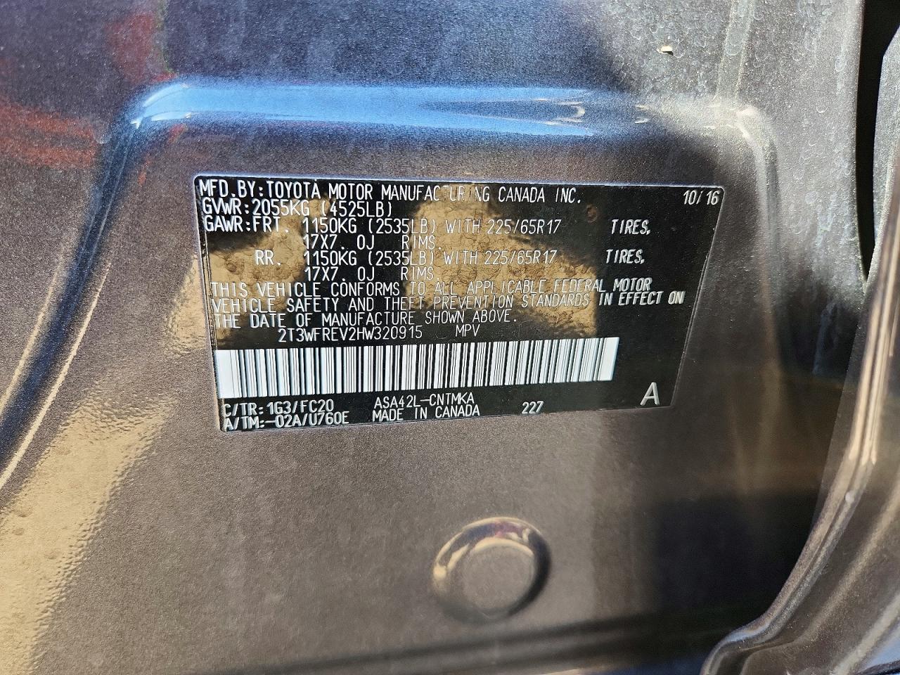 2017 TOYOTA RAV4