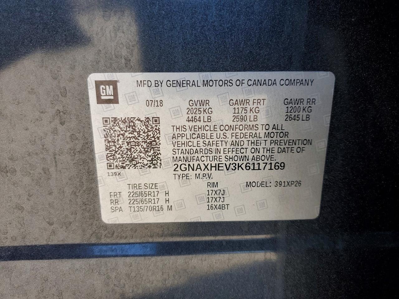 2019 CHEVROLET EQUINOX