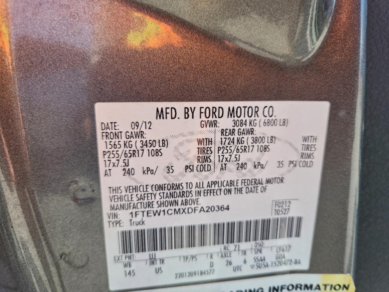 2013 FORD F-150
