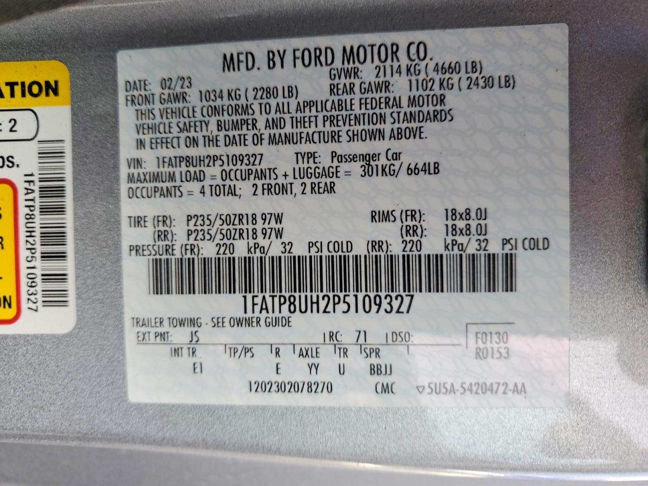 2023 FORD MUSTANG