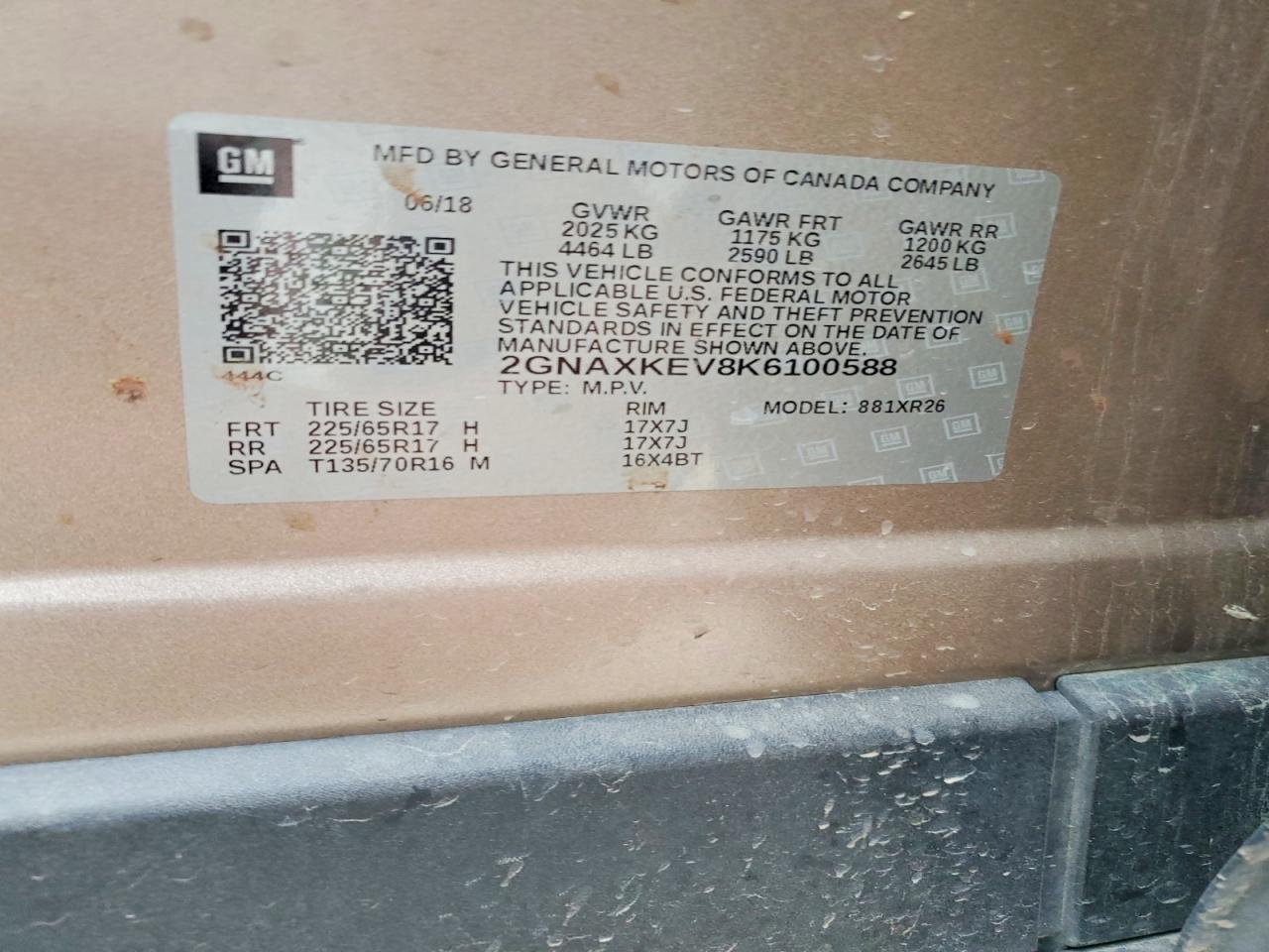 2019 CHEVROLET EQUINOX