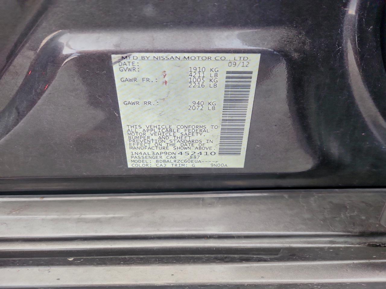 2013 NISSAN ALTIMA