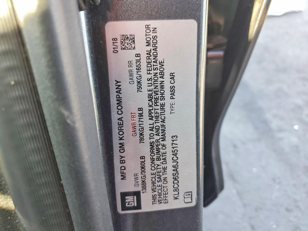 2018 CHEVROLET Spark