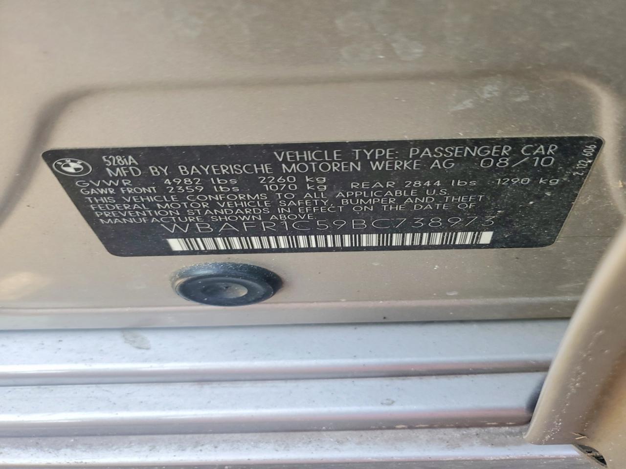 2011 BMW 5 series