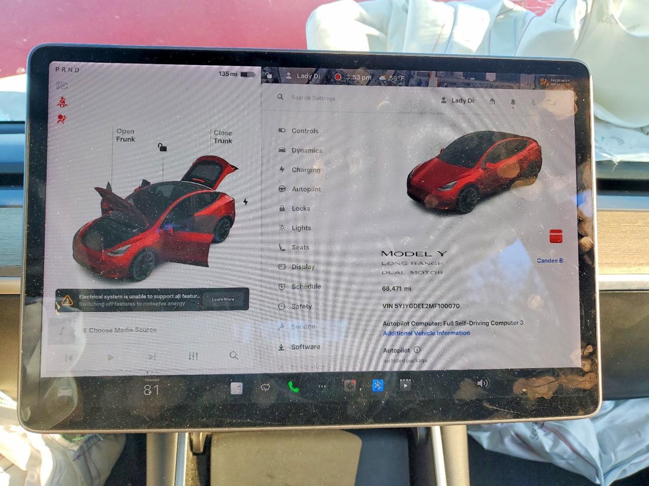 2021 TESLA MODEL Y