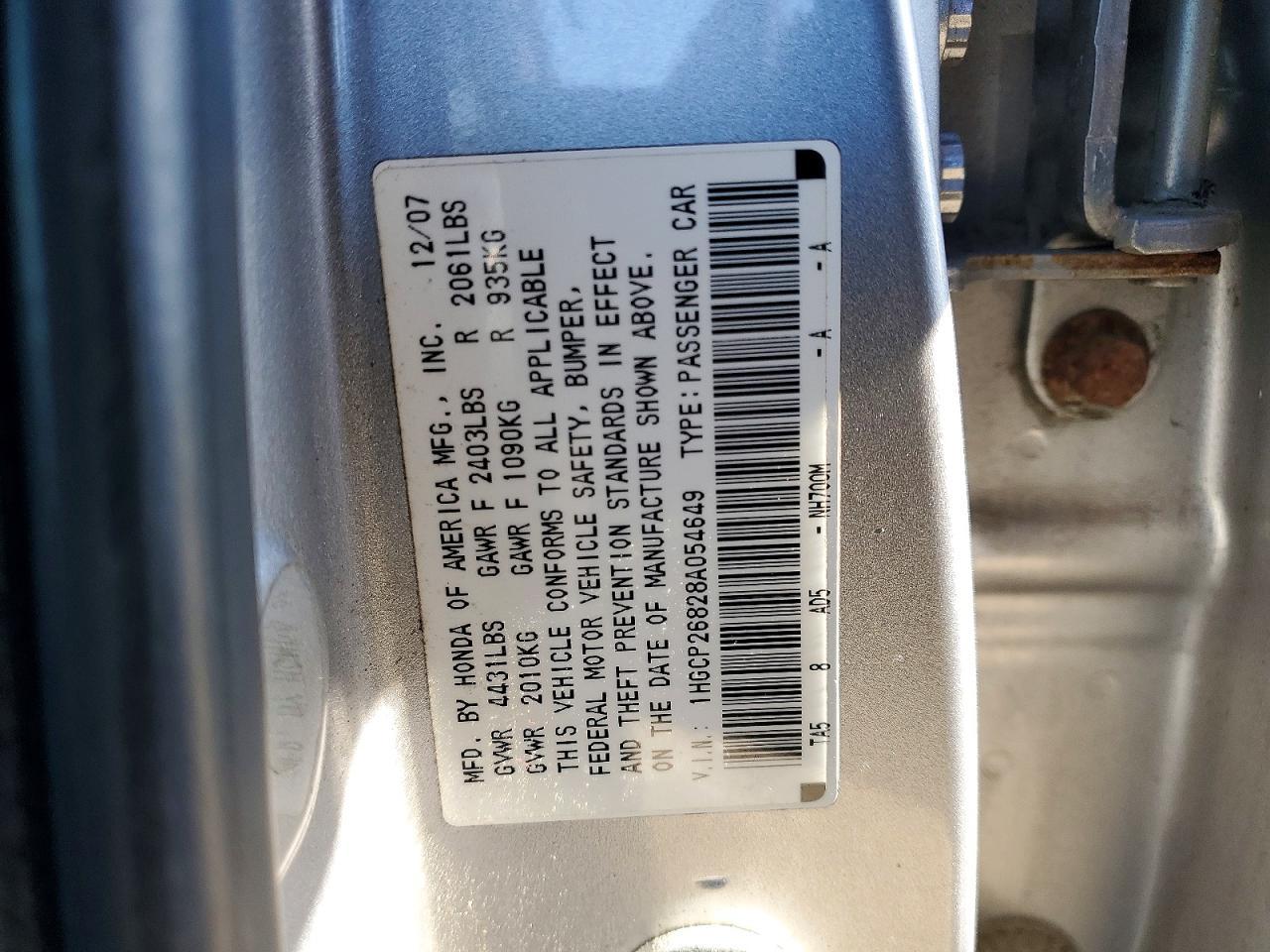 2008 HONDA ACCORD