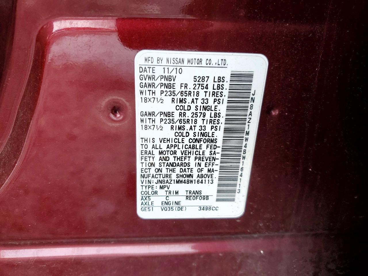 2011 NISSAN MURANO