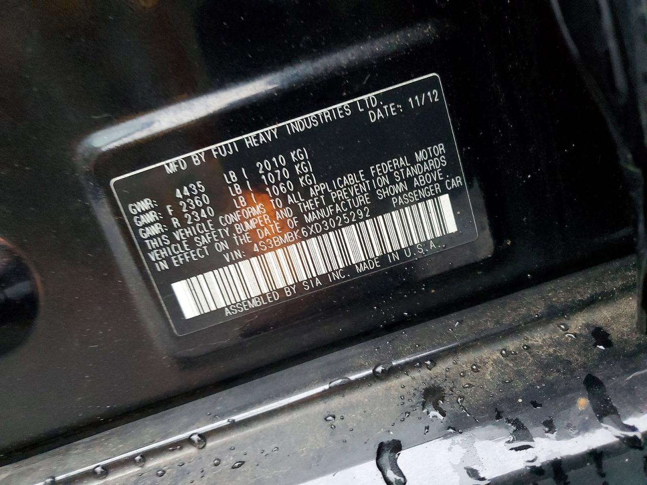 2013 SUBARU Legacy