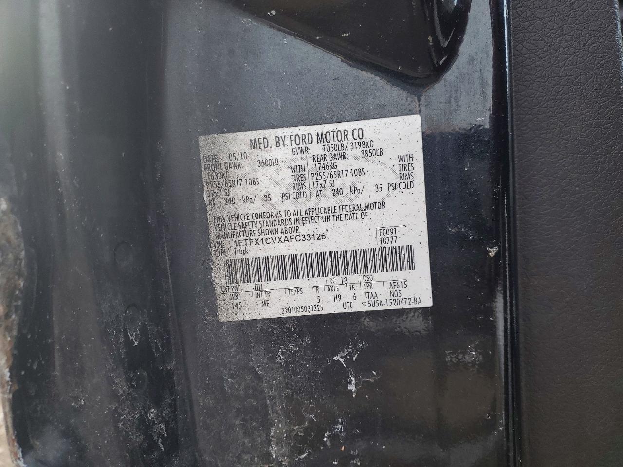2010 FORD F-150