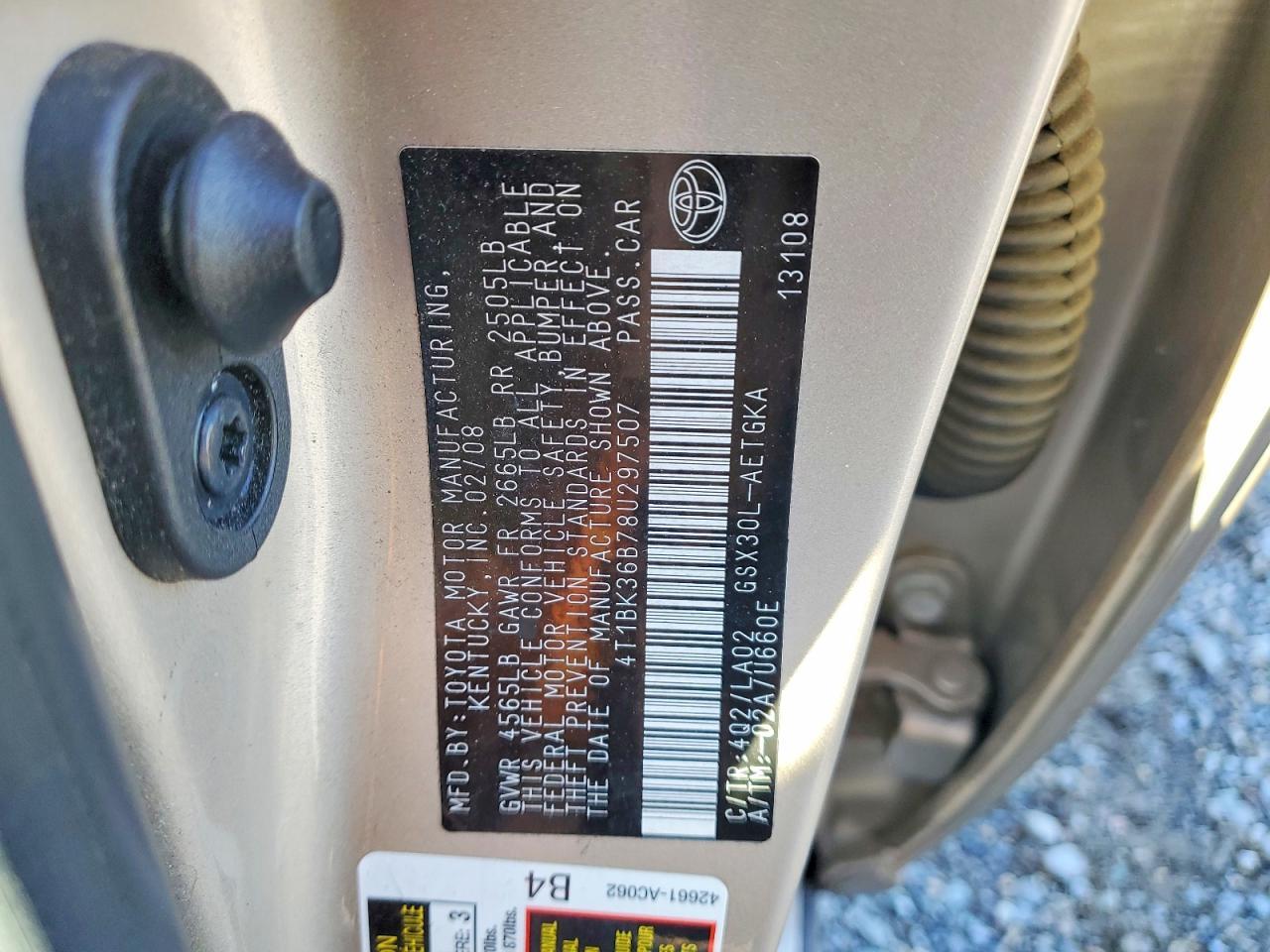 2008 TOYOTA Avalon
