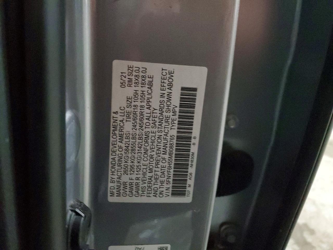 2021 HONDA PILOT