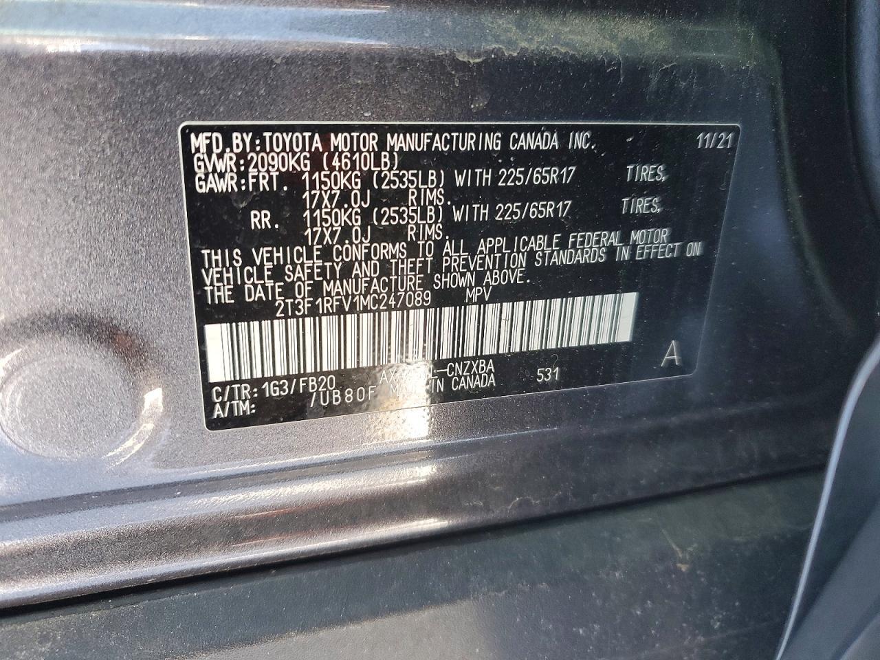 2021 TOYOTA RAV4