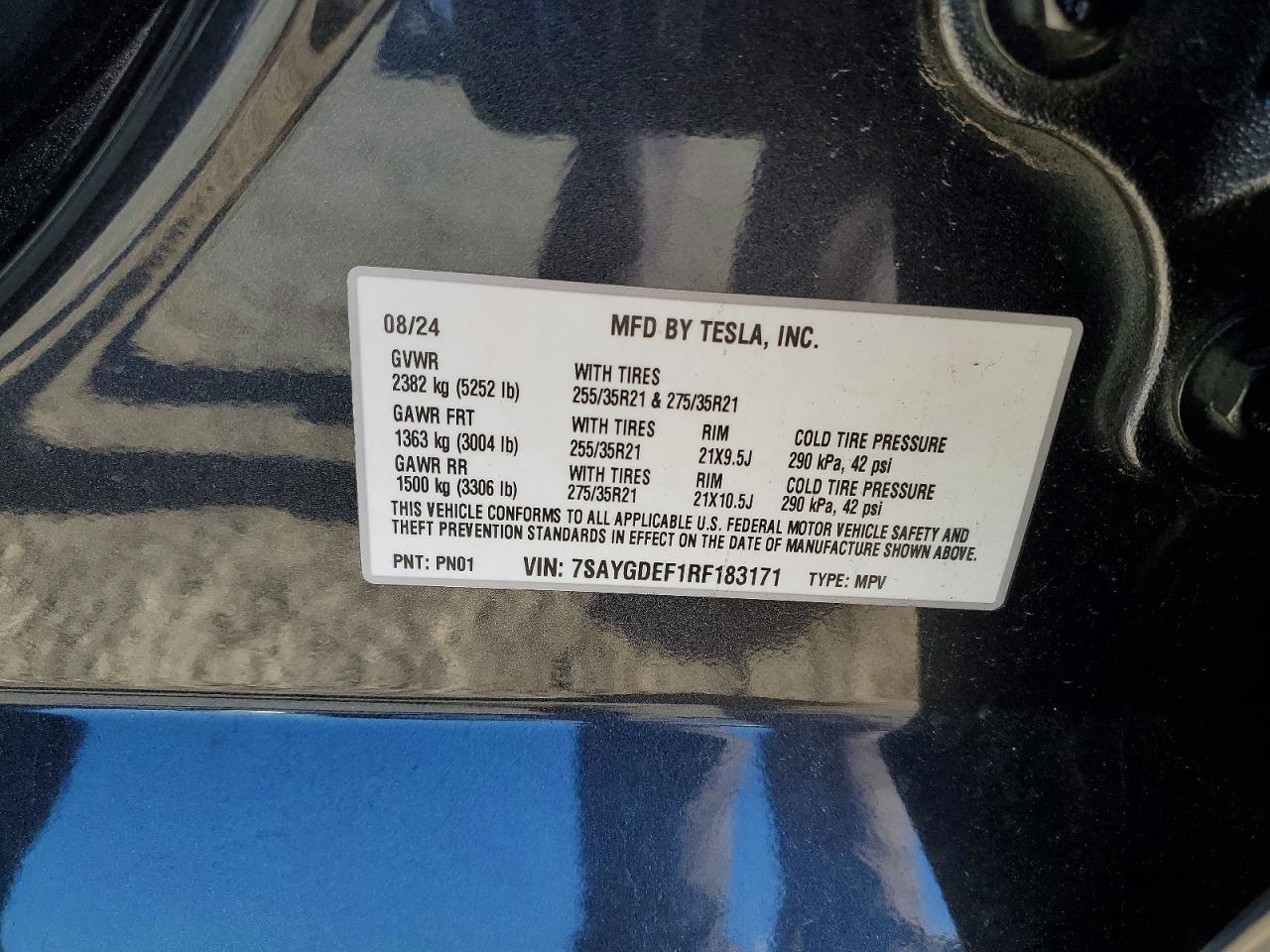 2024 TESLA MODEL Y
