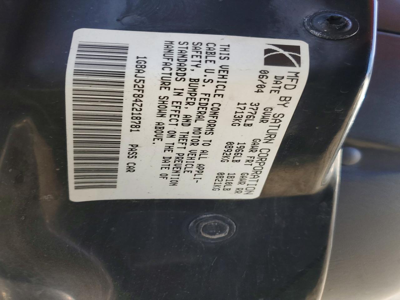 2004 SATURN Ion