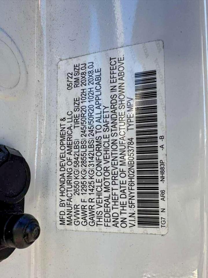 2022 HONDA PILOT