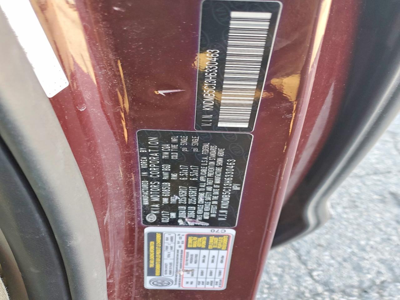 2017 KIA SEDONA
