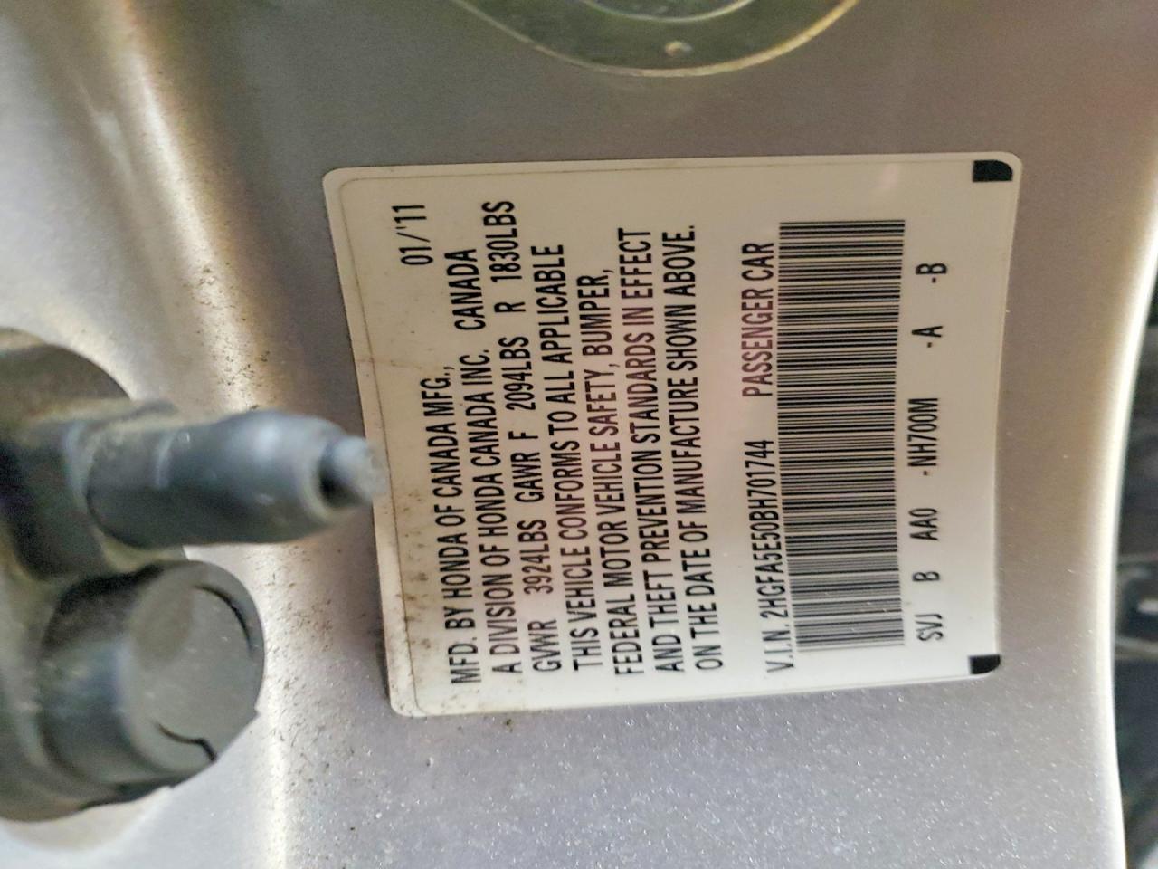 2011 HONDA CIVIC