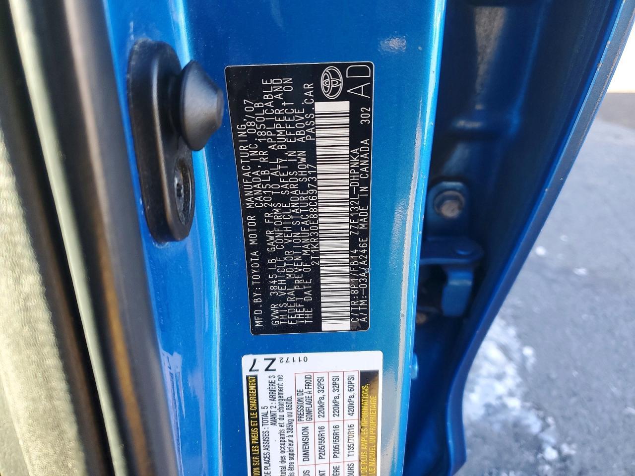 2008 TOYOTA COROLLA