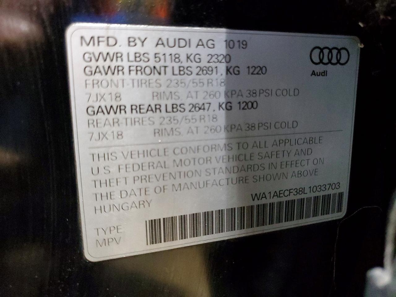2020 AUDI Q3