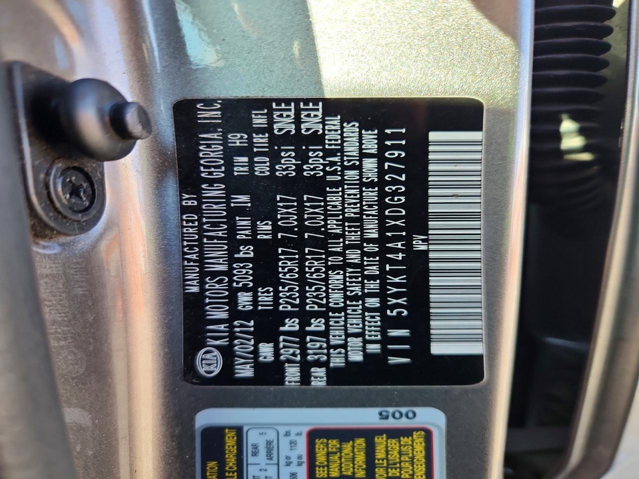2013 KIA SORENTO
