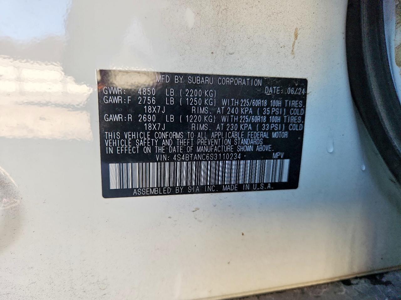 2025 SUBARU Outback