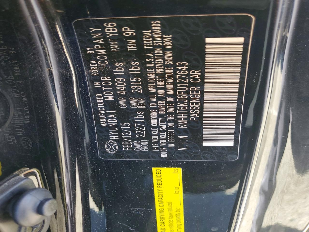 2015 HYUNDAI GENESIS