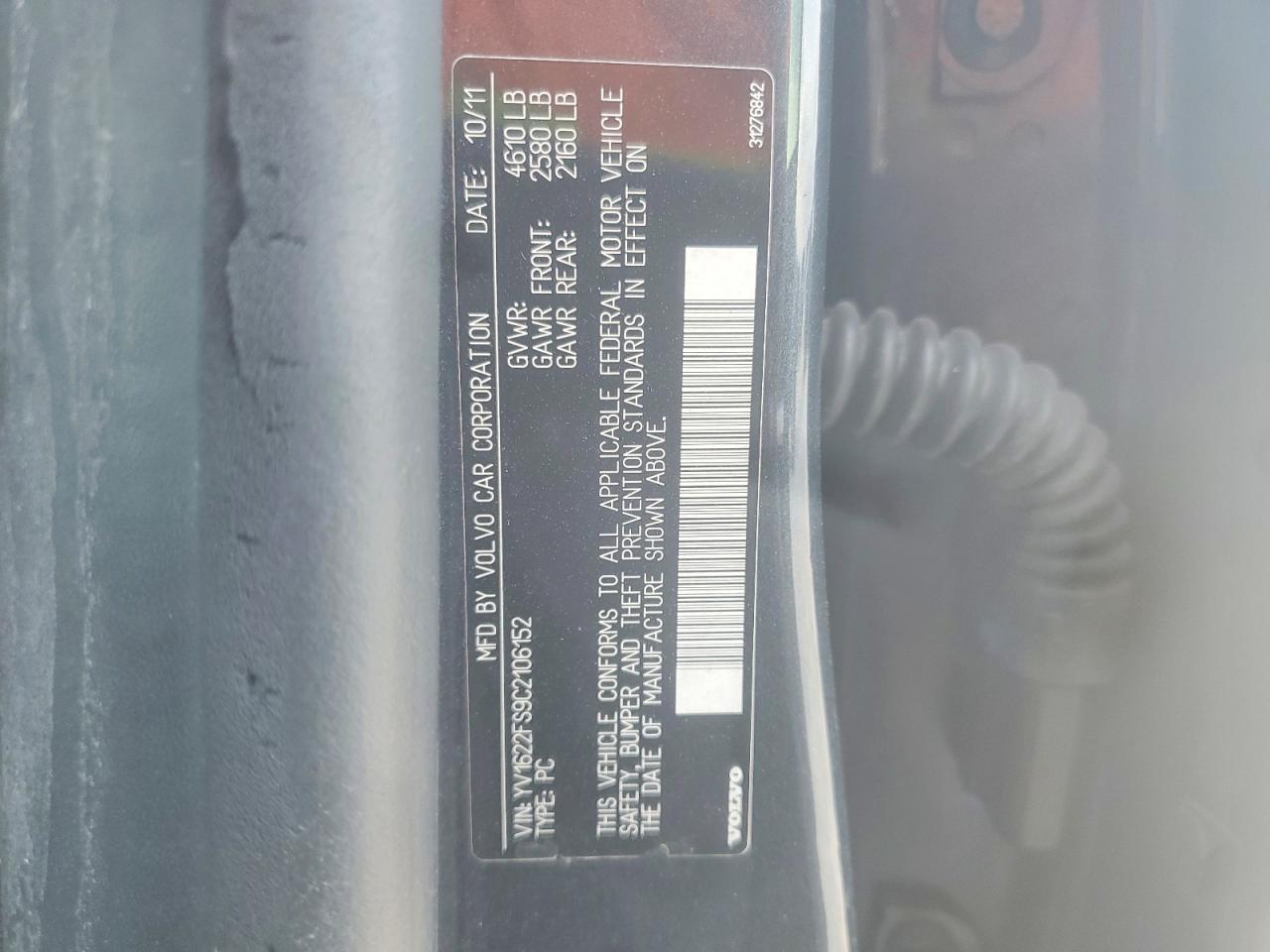 2012 VOLVO S60