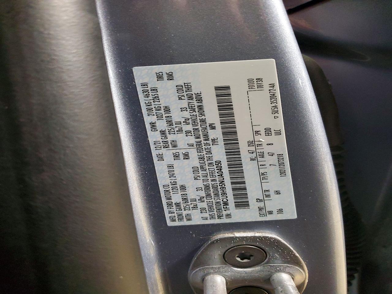 2022 FORD ESCAPE