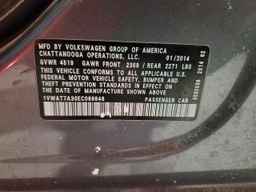 2014 VOLKSWAGEN Passat