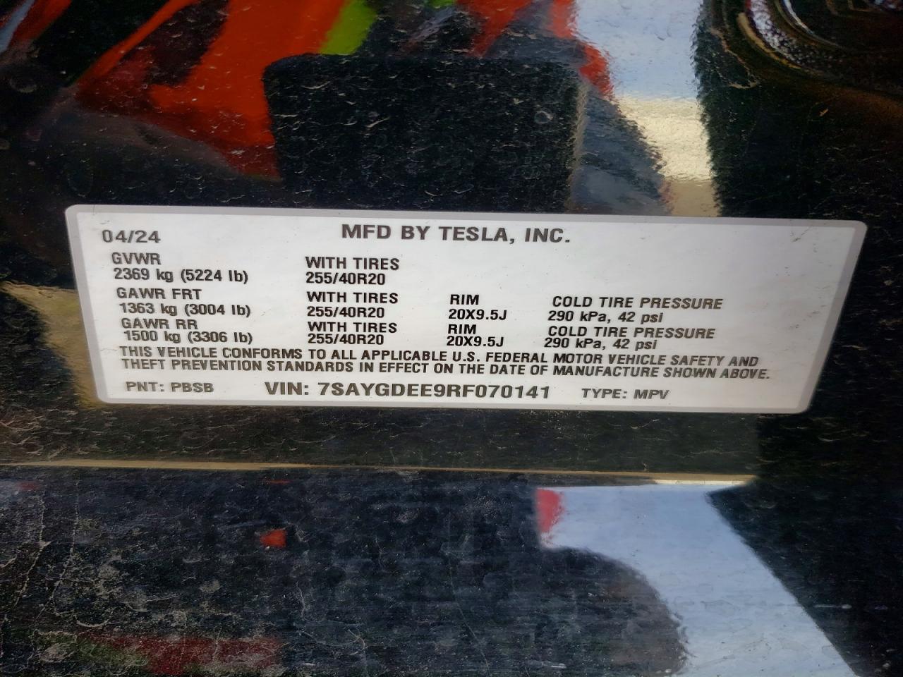2024 TESLA MODEL Y