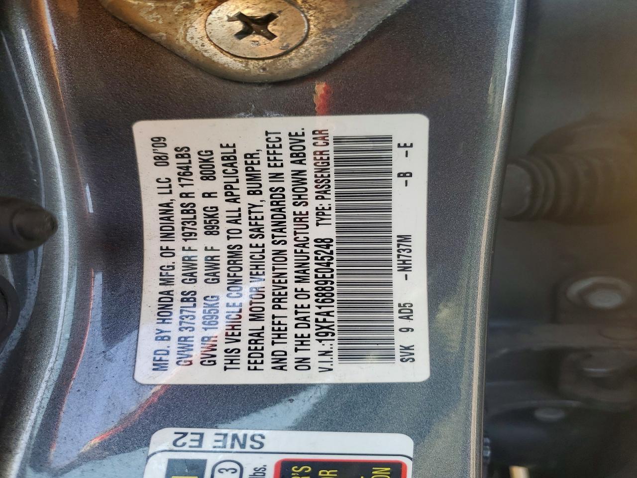 2009 HONDA CIVIC