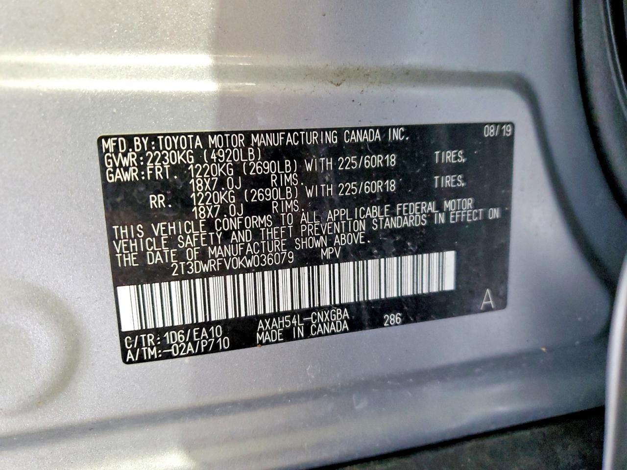 2019 TOYOTA RAV4