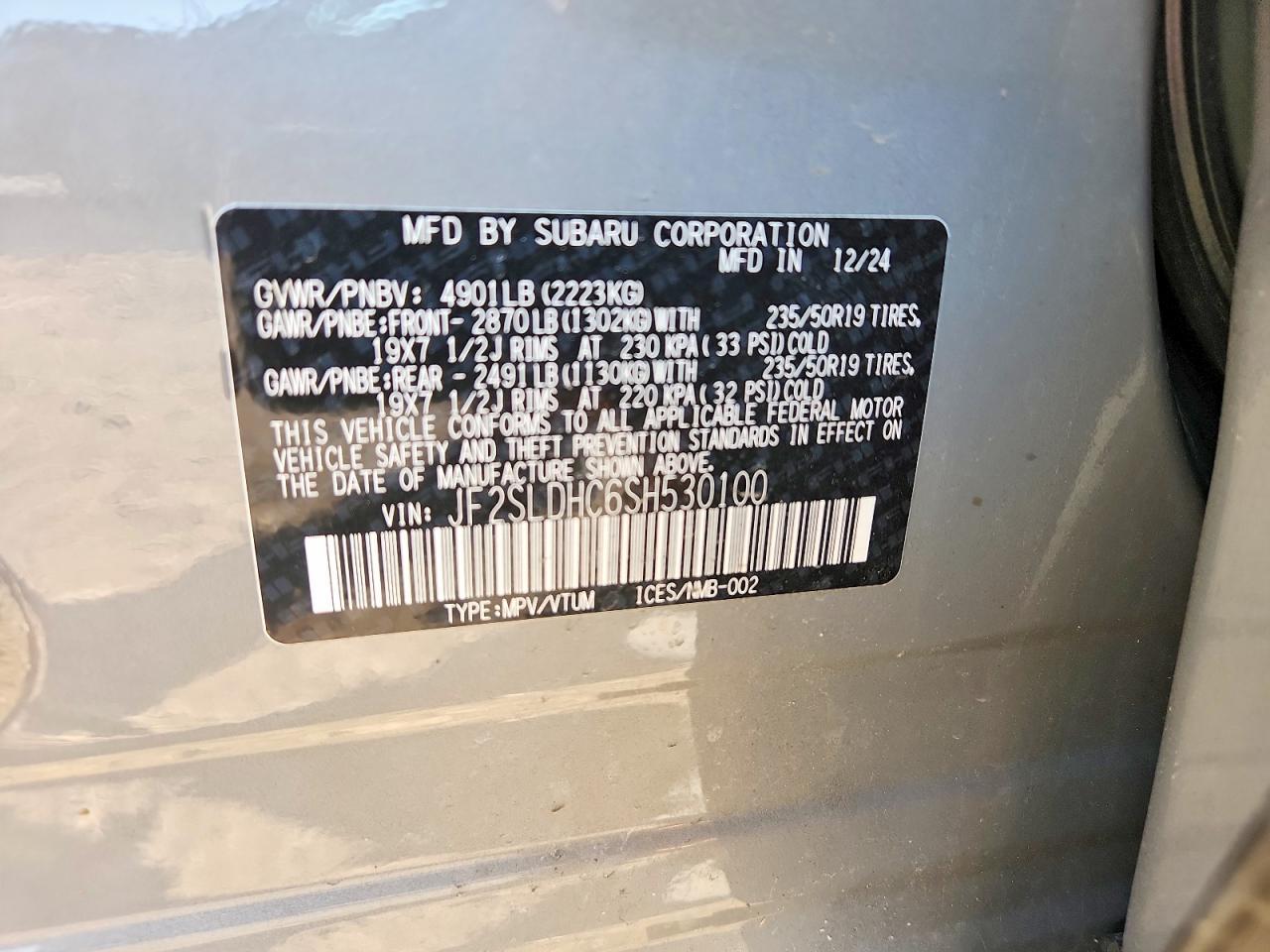 2025 SUBARU FORESTER