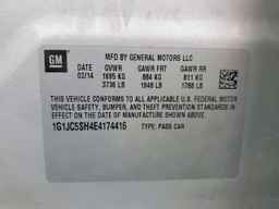 2014 CHEVROLET SONIC