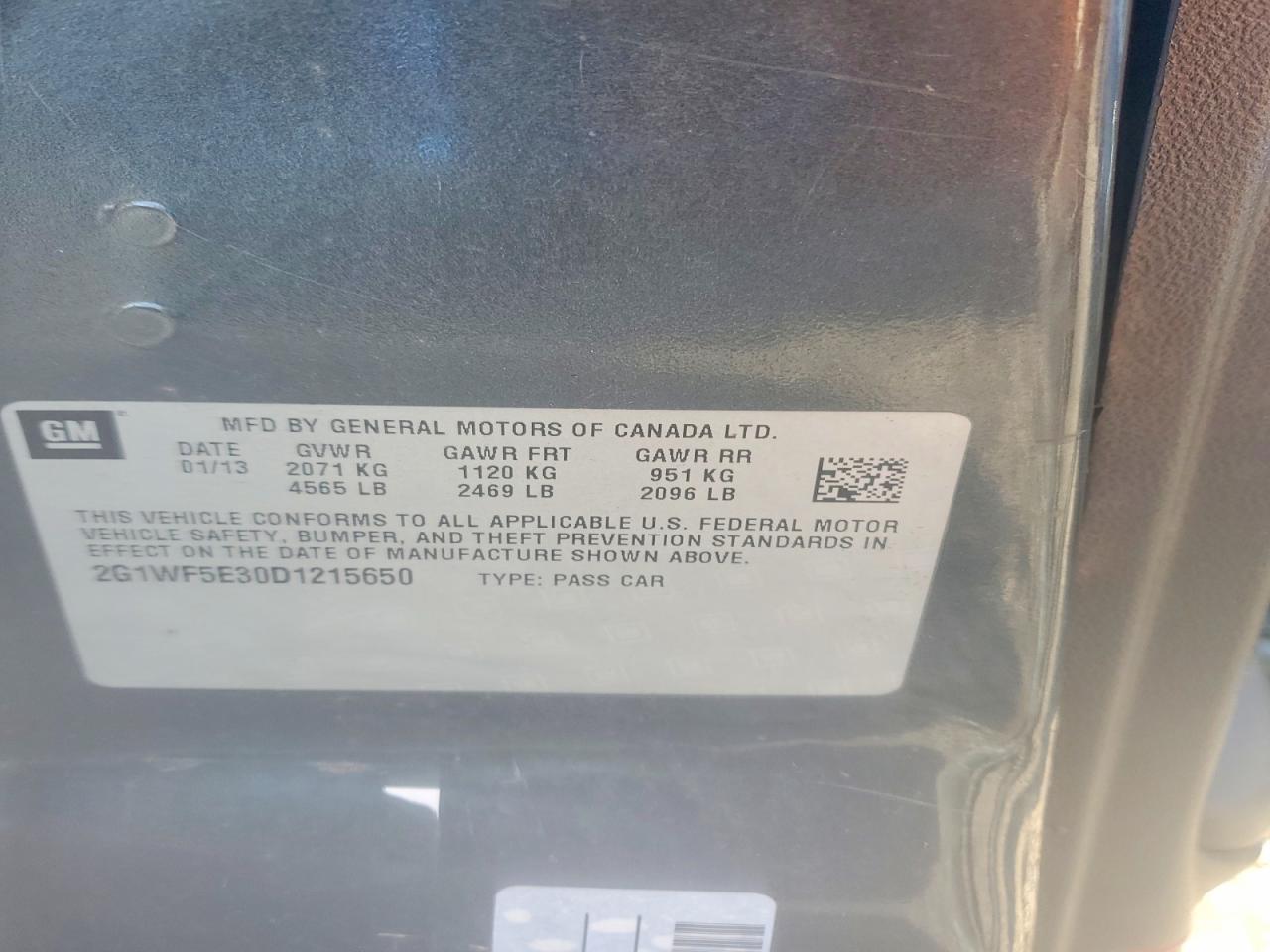 2013 CHEVROLET IMPALA